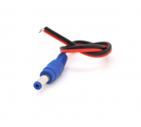 Разъем питания DC-M (D 5,5x2,1мм) => кабель длиной 25см black-red , Blue Plug OEM Q100