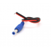 Разъем питания DC-M (D 5,5x2,1мм) => кабель длиной 25см black-red , Blue Plug OEM Q100