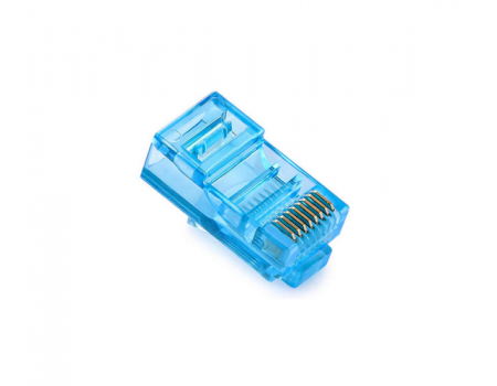 Коннектор Merlion RJ-45 8P8C UTP Cat-5 (100 шт/уп.) Q100 Blue