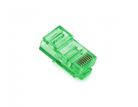 Коннектор Merlion RJ-45 8P8C UTP Cat-5 (100 шт/уп.) Q100 Green