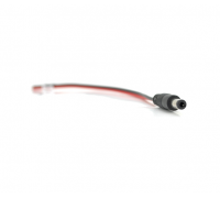 Разъем питания DC-M (D 5,5x2,5мм) => кабель длиной 25см black -red, Black plug OEM Q100