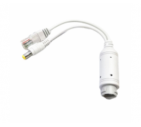 POE сплиттер 48V-12V, RJ45 (10/100Мбит)+POE 48V, White