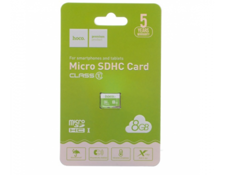 Карта памяти Hoco microSDHC Class 10 UHS-I, 8GB