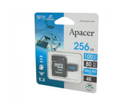 Карта памяти Apacer microSDHC Class 10 UHS-I, 256GB