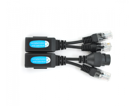 Splitter/Combiner RJ-45 POE Разветвитель сигнала 2 устройства по одному кабелю с поддержкой POE (Пара)