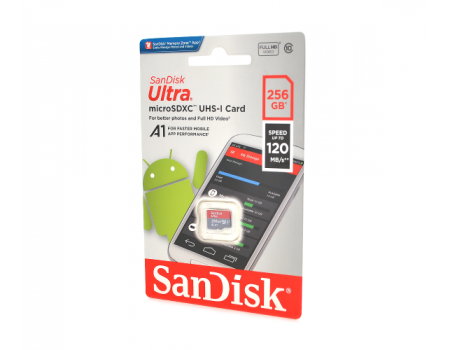 Карта памяти SanDisk microSDHC Class 10 UHS-I, 256GB