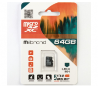 Карта памяти Mibrand microSDHC Class 10 UHS-I, 64GB