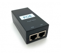 POE инжектор 12V 2A (24Вт) с портами Ethernet 10/100Мbit/s + кабель питания 1,0м