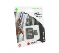 Карта памяти Kingston Canvas microSDHC Class 10 A1 UHS-I, 256GB