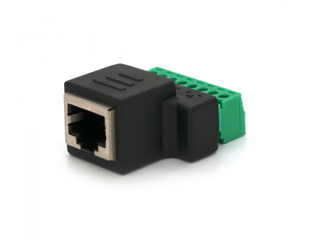 Разъем для подключения RJ-45(F) (8 контактов) с клеммами под кабель Q100