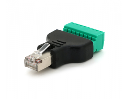 Разъем для подключения RJ-45(M) (8 контактов) с клеммами под кабель, Blister