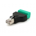 Разъем для подключения RJ-45(M) (8 контактов) с клеммами под кабель, Blister