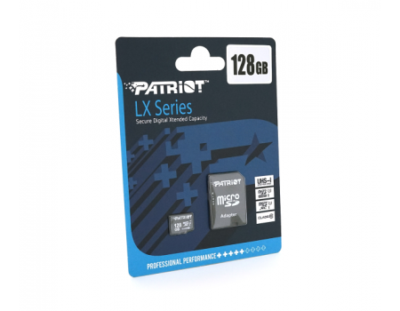 Карта памяти Patriot LX microSDHC Class 10 UHS-I, 128GB