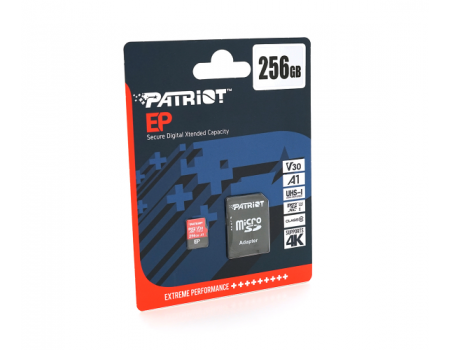 Карта памяти Patriot LX microSDHC Class 10 UHS-I, 256GB