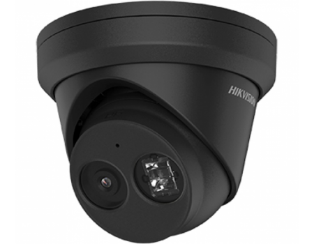 4МП IP видеокамера Hikvision AcuSense Turret черного цвета DS-2CD2343G2-IU (2.8 mm)