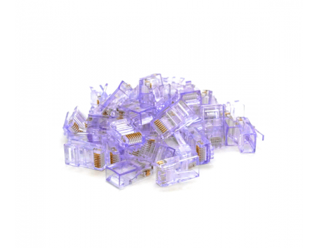 Коннектор Merlion RJ-45 8P8C UTP Cat-5 (100 шт/уп.) Q100 Violet