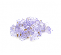 Коннектор Ritar RJ-45 8P8C UTP Cat-5 (100 шт/уп.) Q100 Transparent purple