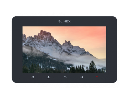 AHD видеодомофон Slinex SM-07MHD (dark grey), 7” TFT экран, запись по движению, слот microSD, 193×123×18 мм