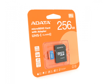 Карта памяти A-DATA Premier microSDHC Class 10 UHS-I, 256GB