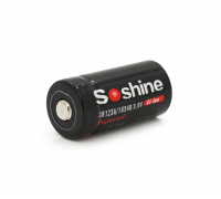 Аккумулятор 16340/CR123 Li-Ion Soshine 16340P-3.0-700 Protected, 700mAh, 3.0V, Black