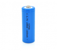 Аккумулятор 18500 Li-Ion Vipow ICR18500 TipTop, 1200mAh, 3.7V, Blue Q50/500