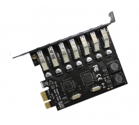 Контроллер PCI-Е=>USB 3.0, 7 портов, 5Gbps, BOX