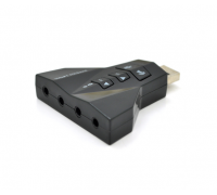 Контроллер USB-sound card (7.1) 3D sound (Windows 7 ready), Blister