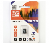 Карта памяти Mibrand microSDHC Class 10 UHS-I, 32GB