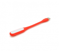 Фонарик гибкий LED USB, Red, OEM