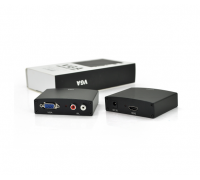 Активный конвертер HDMI (input) на VGA(output) + Audio Adapter, Black, 4K/2K, Пакет