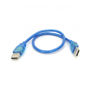 Кабель USB 2.0 RITAR AM/AM, 0.5m, прозрачный синий
