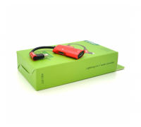 Аудиоконвертор iKAKU KSC-377 MAIQI 4 in 1 audio converter Lightning, Red, Box