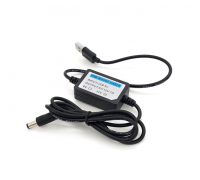 Кабель для роутера 5.5/2.5mm(M)=> USB2.0 (Input: 5V/Out:12V), 1м, Black, OEM, Q400