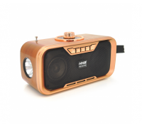 Радио с фонариком NS-S270-S, FM/AM/SW радио+Solar, Входы: TFcard, USB, Wireless speaker, Bluetooth, Black, Box