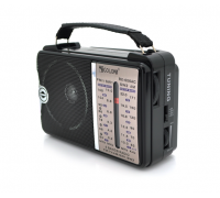 Радиоприемник GOLON RX-606AC, LED, 2x3W, FM радио, корпус пластмасс, Black, BOX